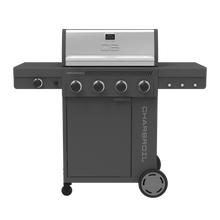 Char-Broil Performance Series™ 4-Burner Gas Grill with FlavorMax™ and Side Burner (Cabinet, Gray & Black) - primary product image