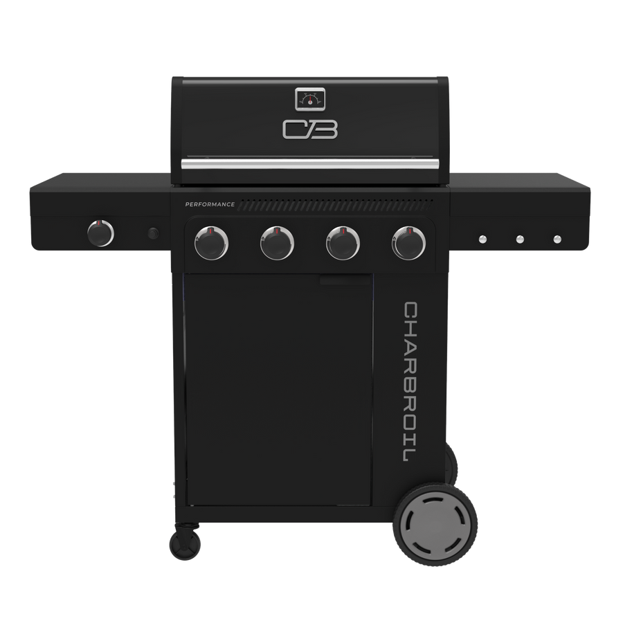 Char-Broil Performance Series™ 4-Burner Gas Grill with FlavorMax™ and Side Burner (Cabinet, Black)