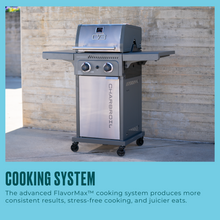 Char-Broil Performance Series™ FlavorMax™ 2 Burner Gas Grill Cabinet with Foldable Side Shelves Gray Stainless - product image 7
