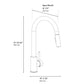ZLINE Rubicon Pull Down Single Handle Kitchen Faucet in Matte Black, RBCN1-KF-MB - product image 12
