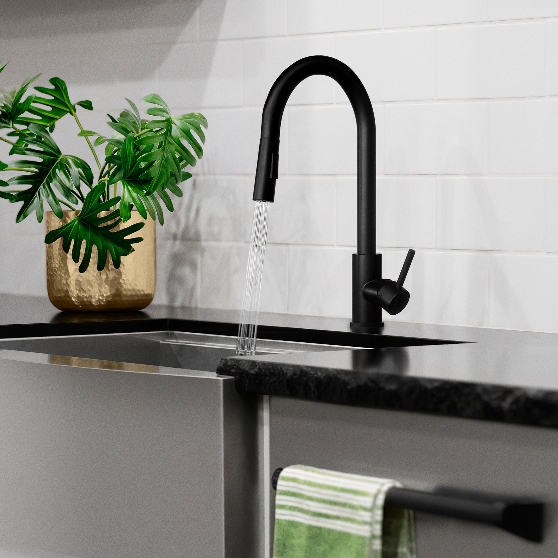 ZLINE Rubicon Pull Down Single Handle Kitchen Faucet in Matte Black, RBCN1-KF-MB - product image 10