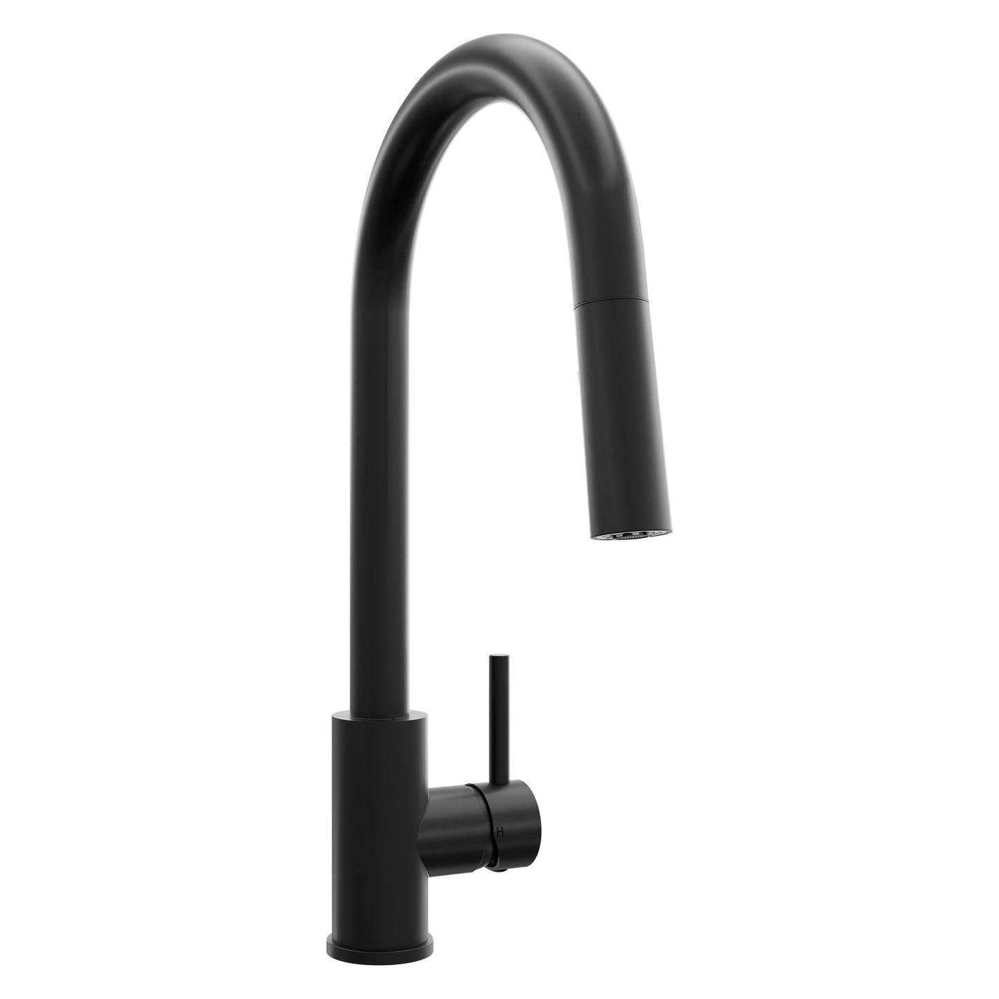 ZLINE Rubicon Pull Down Single Handle Kitchen Faucet in Matte Black, RBCN1-KF-MB - front view